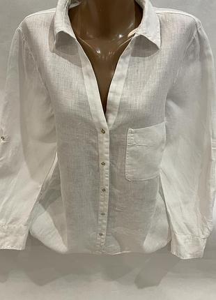 Льняная рубашка zara