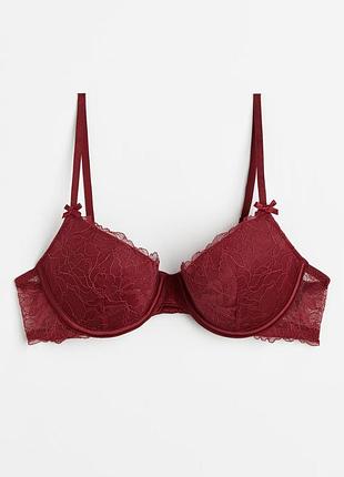 85b шикарный кружевной бюстгальтер пуш ап h&m