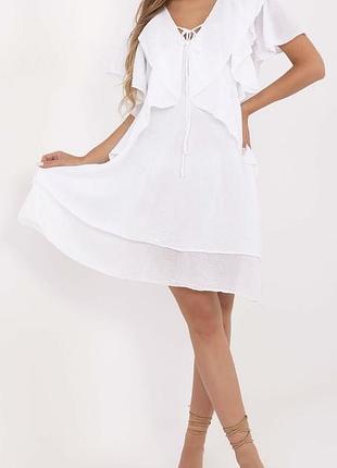 Біла денна сукня італія мода