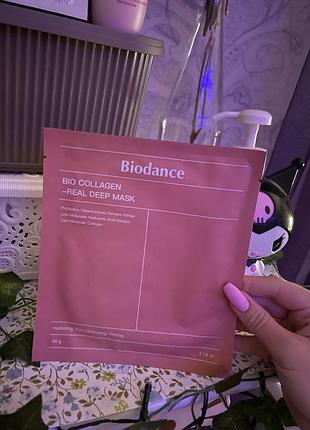 Biodance - bio-collagen real deep mask - зміцнювальна колагенова маска для обличчя - 1шт./34g