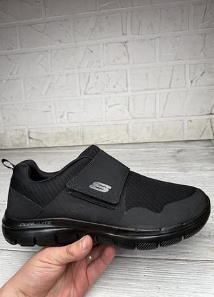 Мужские черные кроссовки skechers flex advantage 2.0