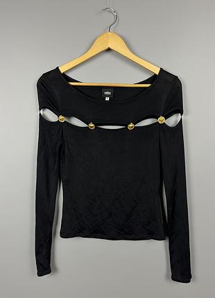 Versace блуза з вирізами