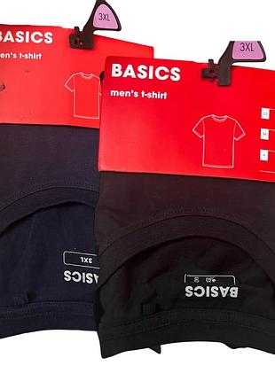 Футболка чоловіча бавовняна фірмова  3хл чорна і темно синя