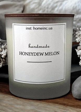 "медовая дыня" аромасвечка в стакане 250 мл от homeinc
