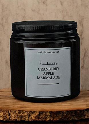 "журавлинно-яблучний мармелад" аромасвічка у банці 120 мл homeinc