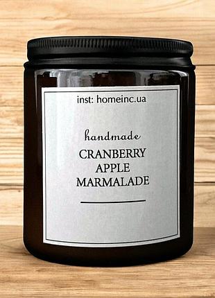 "журавлинно-яблучний мармелад" аромасвічка у банці 250 мл homeinc