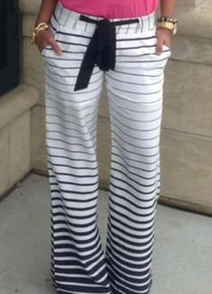 Прозрачные широкие брюки