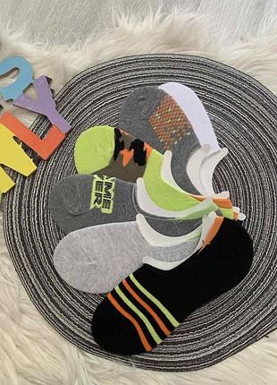 Набір дитячих бавовняних шкарпеток/слідів (6 пар) для хлопчика 31/36 розмір, бренд primark, великобританія