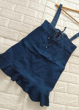 🛍️ сарафан джинсовый в корсетном стиле 🛍️ заказывай безопасную оплату 24/7 🛍️