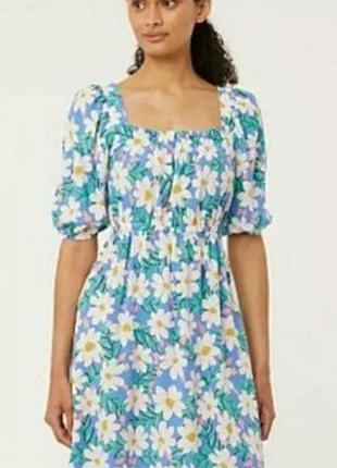 Цветочное платье р.20