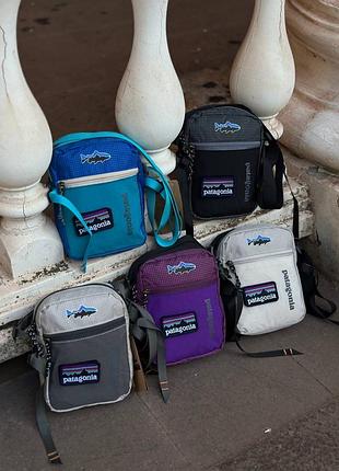 Барсетка patagonia патагонія, сумка через плече з патчем підліткова/унісекс
