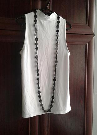 Длинные коричнево-чёрные бусы в винтажном стиле бижутерия