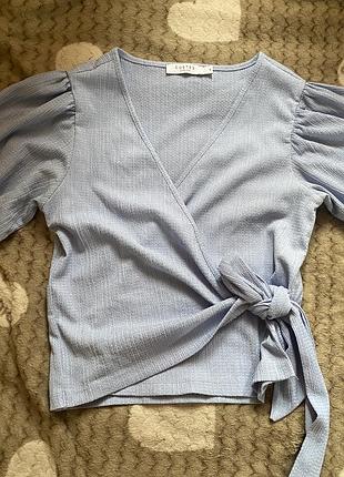 Ніжно блакитна блуза