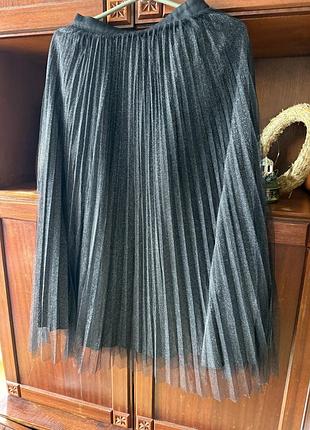 Спідниця плісе, юбка люрекс