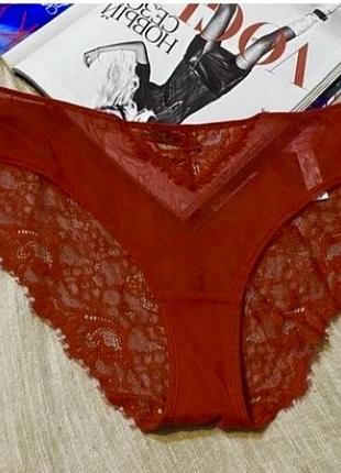Secret possessions чудові червоні напівпрозорі трусики з мереживом
