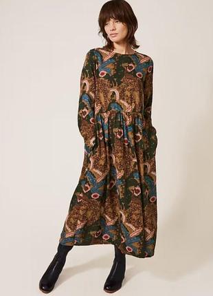 Платье платье миди с карманами white stuff