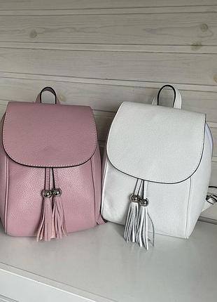 Иальянский мини рюкзачок в натуральной коже