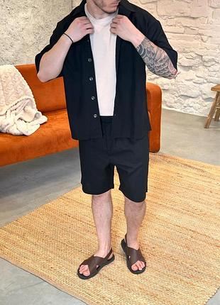 Льняные шорты