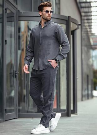 Мужской костюм лен(46-56)