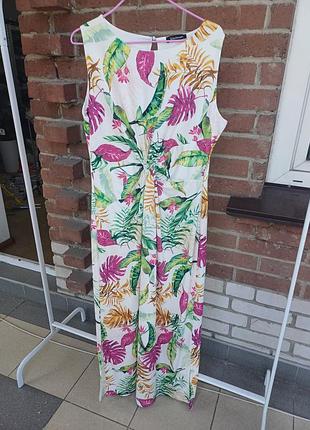 Суконька довга з квітковим принтом