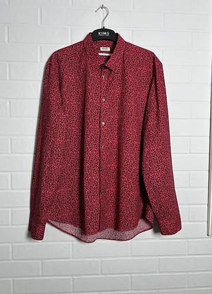 Kenzo чоловіча сорочка бавовна розмір 44/17.5 (l-xl)