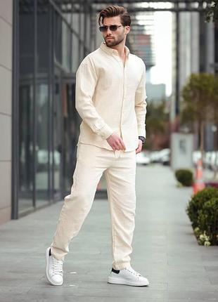 Мужской костюм лен(46-56)