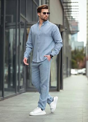 Мужской костюм лен(46-56)