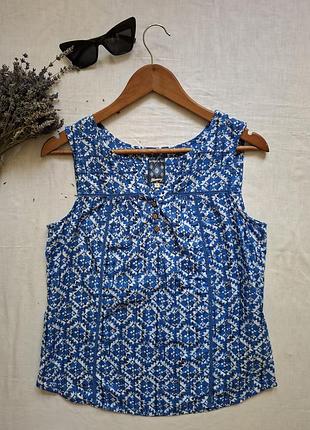 Блуза-топ без рукавов из хлопка