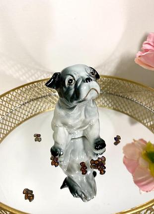 Винтаж статуэтка, фигурка «бульдог».