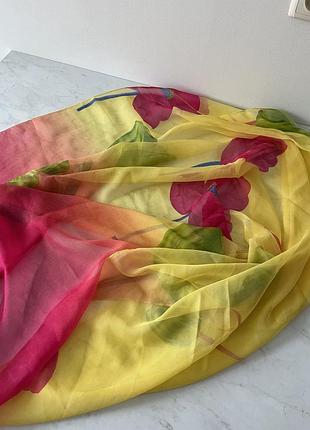 Шарф парео платок шаль палантин шифоновий