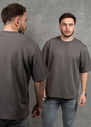 Плотна чоловіча футболка оверсайз, футболка obzor