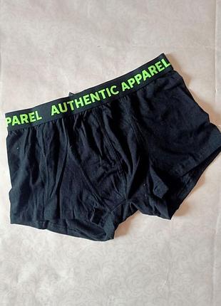 Хлопковые мужские трусы боксеры черного цвета м. Мужские трусы 9409