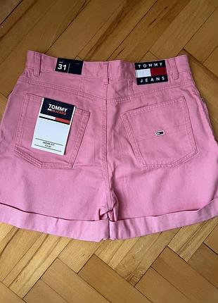 Джинсові рожеві шорти tommy jeans