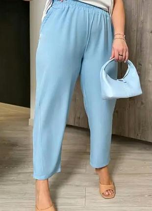 Брюки ботал, лен, вискоза.