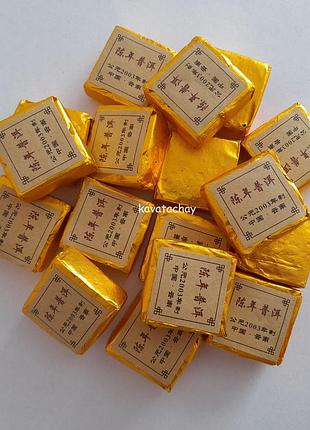 Чай шу пуэр normal выдержанный кубик 50 г