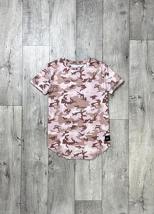 Sixth june paris футболка s размер камуфляж розовая фирменная