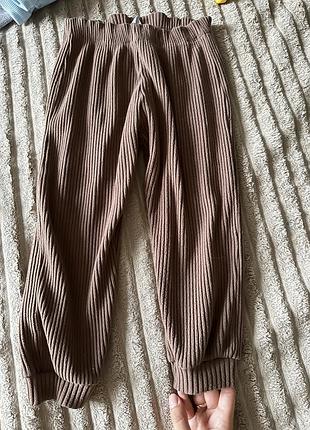 Коричневі джогери в рубрик zara 104