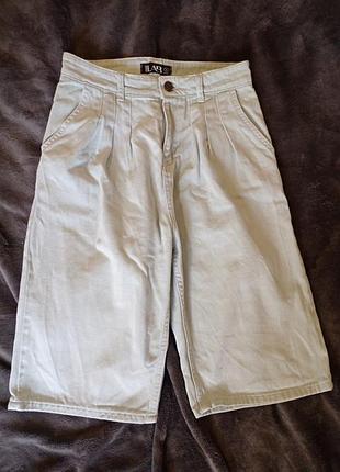 Джинсовые шорты бермуды lab