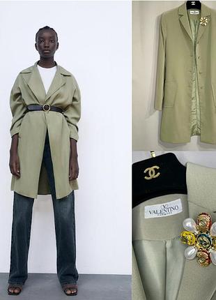 Пиджак с брошью