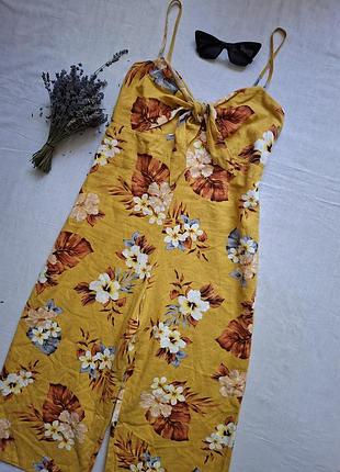 Комбинезон из льна и вискозы new look