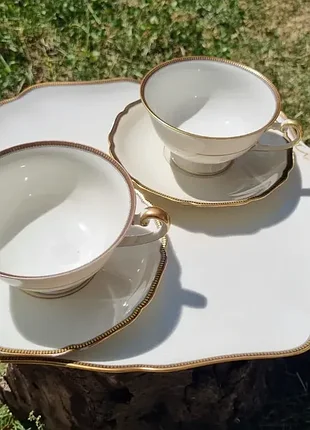 Изысканная чайная двойка из тончайшего фарфора