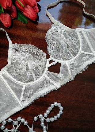 Красивый кружчатый бюстгалтер на косточках primark, eur 85c