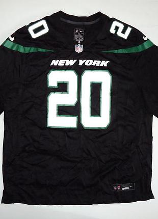 Футболка  nike nfl new york hall 20 jets black jersey 2023 (xxl)