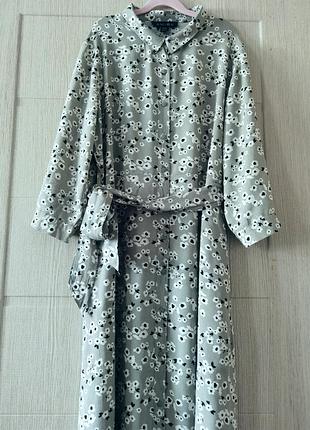 Платье на пуговицах с пояском🌸