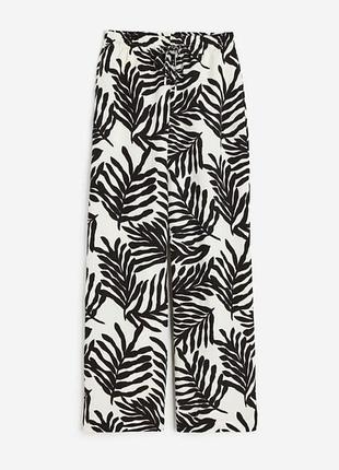 Льняные широкие штанишки