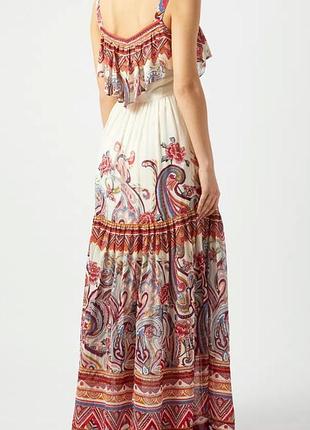 Макси платье шифоновое натуральное 100% вискоза большой размер 18/46