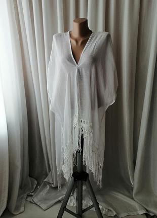 Ефектна стильна пляжна туніка віскоза макраме фото на моделі додана до оголошення підійде відразу на