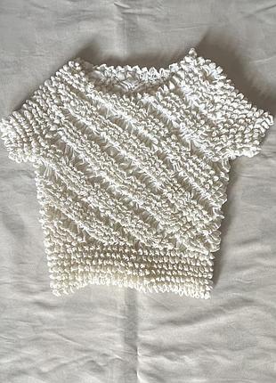 Топ попкорн вінтажний топ попкорн кофта