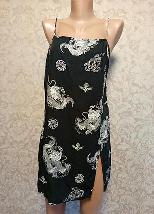 Принтована міні сукня/туніка: 100% віскоза