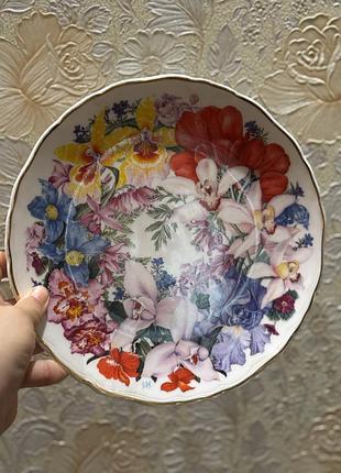 Тарелка декоративна цветы royal albert